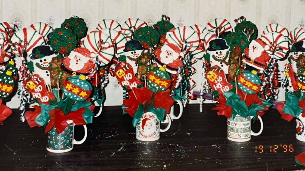 holiday cookie boquets